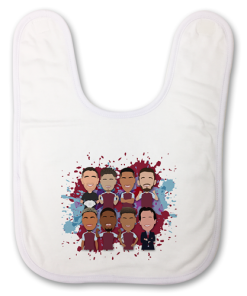 Aston Villa Baby Bib Vector Heroes 2024-25