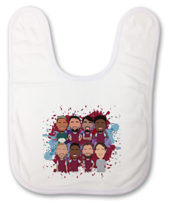 West Ham Utd Baby Bib Vector Heroes 2024-25