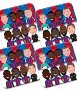 Crystal Palace 2024-25 Vector Heroes Coasters Pack Of 4