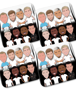 Fulham 2024-25 Vector Heroes Coasters Pack Of 4