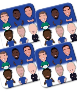 Leicester 2024-25 Vector Heroes Coasters Pack Of 4