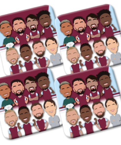 West Ham Utd 2024-25 Vector Heroes Coasters Pack Of 4