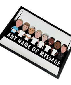 Fulham 2024-25 Vector Heroes Personalised Door Floor Mat