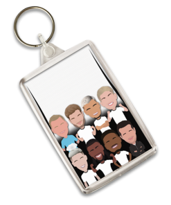 Fulham Vector Heroes Keyring 2024-25