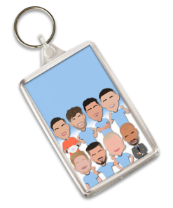 Man City 2024-25 Vector Heroes Keyring