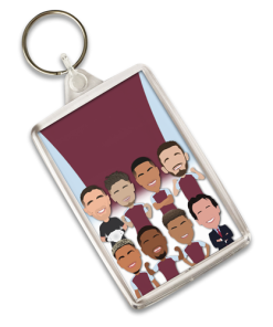 Aston Villa Vector Heroes Keyring 2024-25