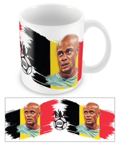 Football Icons Mug Kompany Belguim