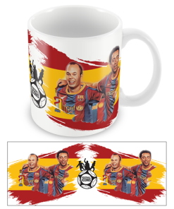 Football Icons Mug Xavi Iniesta Spain