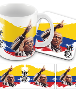 Cult Heroes Mug and Coaster Set Asprilla Colombia