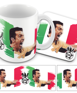 Football Icons Buffon Italy Mug and Coaster Set