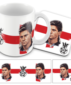 Cult Heroes Mug and Coaster Set Chris Waddle England