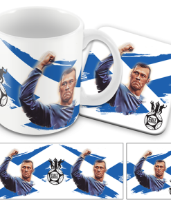 Cult Heroes Mug and Coaster Set Ferguson Scotland