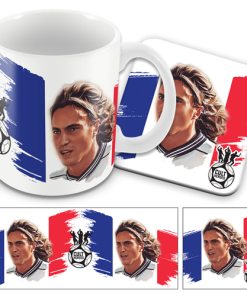 Cult Heroes Mug and Coaster Set Ginola France