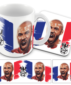 Football Icons Henry France Mug and Coaster Set