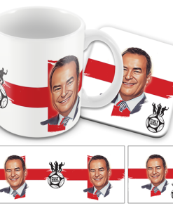 Cult Heroes Mug and Coaster Set Jeff Stelling