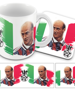 Cult Heroes Mug and Coaster Set Lombardo Italy