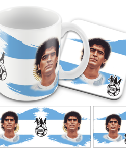 Football Icons Maradona Argentina Mug and Coaster Set
