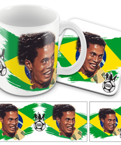 Football Icons Ronaldinho Brazil Mug and Coaster Set