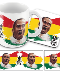 Cult Heroes Mug and Coaster Set Yeboah Ghana