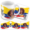 Cult Heroes Mug and Coaster Set Valderrama Colombia