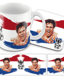 Football Icons Van Basten Netherlands Mug and Coaster Set