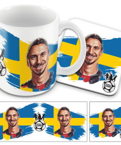 Football Icons Zlatan Sweden Mug and Coaster Set