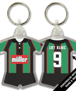 Aston Villa Away 1994 Classic Kits Retro Shirt Keyring