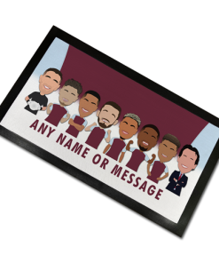 Aston Villa 2024-25 Vector Heroes Personalised Bar Runner Mat