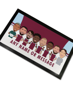 West Ham Utd 2024-25 Vector Heroes Personalised Bar Runner Mat