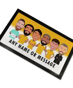 Wolves Vector Heroes 2024-25 Personalised Bar Runner Mat