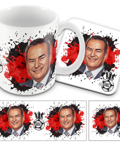 Cult Heroes Splash Mug and Coaster Set Jeff Stelling