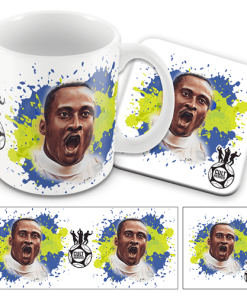 Cult Heroes Splash Mug and Coaster Set Tony Yeboah