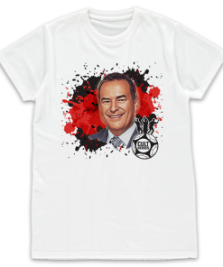 Cult Heroes Splash White T-Shirt Jeff Stelling