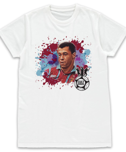 Cult Heroes Splash White T-Shirt Paul McGrath