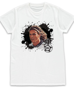 Cult Heroes Splash White T-Shirt Ginola Design 2