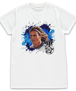 Cult Heroes Splash White T-Shirt Ginola Design 2