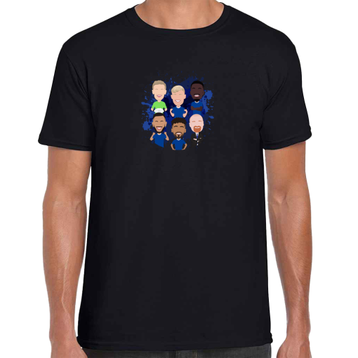 Everton 2024-25 Vector Heroes Black T-Shirt