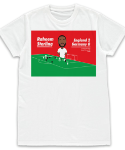 Famous Goals White T-Shirt England Sterling