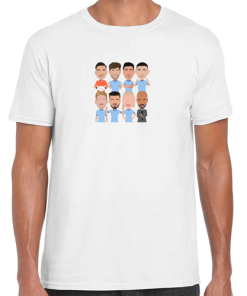 Man City 2024-25 Vector Heroes White T-Shirt