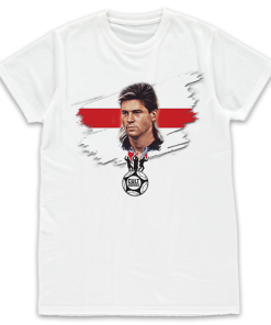 Cult Heroes White T-Shirt Chris Waddle England