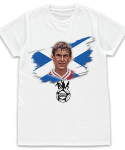 Football Icons White T-Shirt Dalglish Scotland