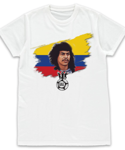Cult Heroes White T-Shirt Higuita Colombia
