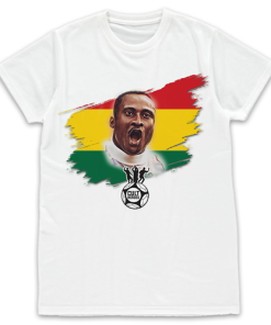 Cult Heroes White T-Shirt Tony Yeboah Ghana