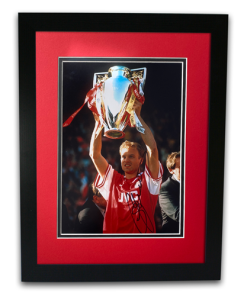 Dennis Bergkamp Arsenal Legend Hand Signed Autographed 16x12 Framed Photo Mount