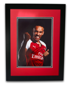 Pierre-Emerick Aubameyang Arsenal Hand Signed Autographed 16x12 Framed Photo Mount