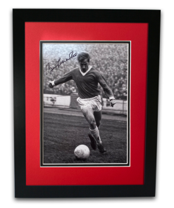 Sir Bobby Charlton Man Utd Legend Hand Signed Autographed 16x12 Framed Photo Mount