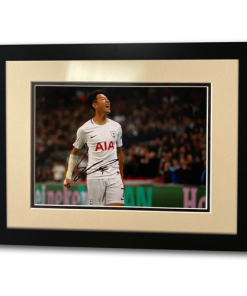 Heung Min Son Spurs Hand Signed Autographed 16x12 Framed Photo