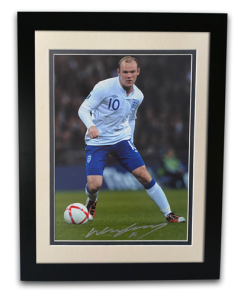Wayne Rooney England Legend Hand Signed Photo Football Autograph 20x16 Inches Framed