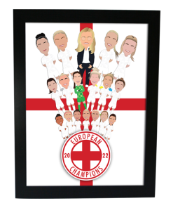 England Ladies European Champions 2022 Design 2 Prints & Framed Prints