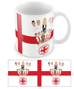 England Ladies European Champions 2022 Mug Vector Heroes Design 2